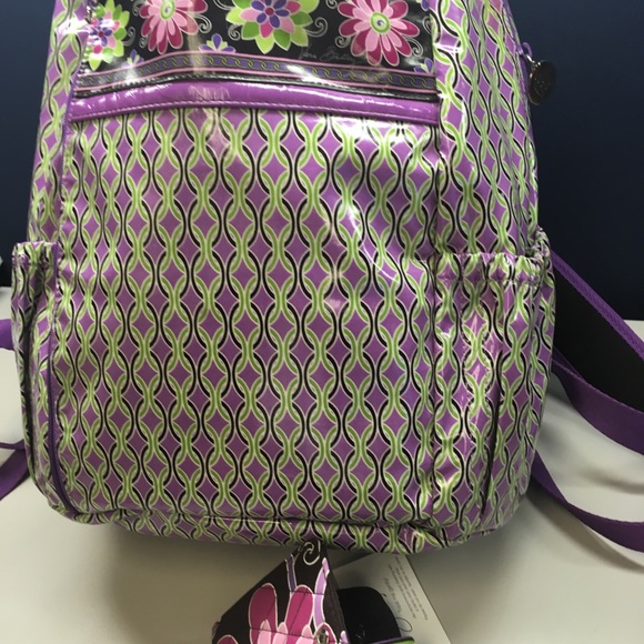 Vera Bradley Frill Backpack/Purple Punch & Wallet